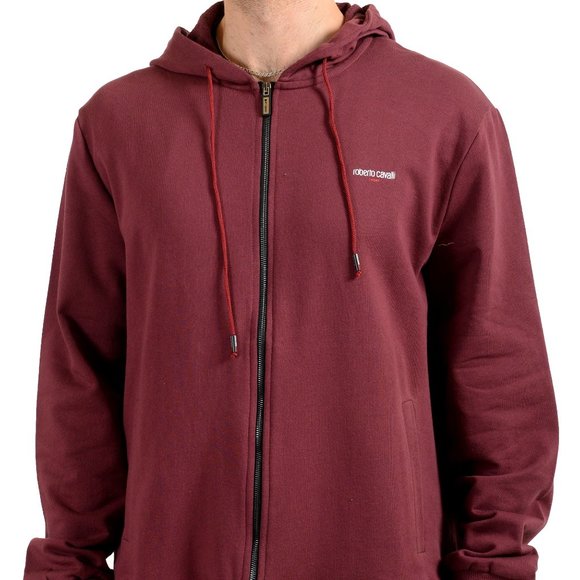 Roberto Cavalli Sport Men's Full Zip Track Hooded Jacket US 4XL IT 60